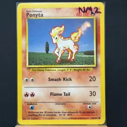 Ponyta - 60/102 - Base Set - Unlimited - Common - Pokemon TCG - WOTC - 1999 - NM - Image 3