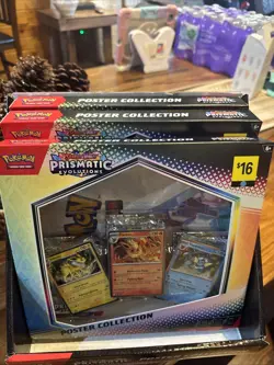 Pokemon TCG Scarlet & Violet Prismatic Evolutions Poster Collection Box Lot Of 3 - Image 1