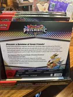 Pokemon TCG Scarlet & Violet Prismatic Evolutions Poster Collection Box Lot Of 3 - Image 2