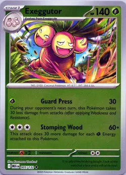 005/132 - Exeggutor Reverse Holo - Mega Evolution - Pokemon - NM/M - MEG - Image 1