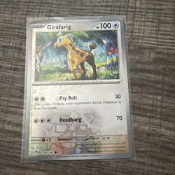 Pokemon Paldea Evolved 154/193 Girafarig Reverse Holo - Image 2