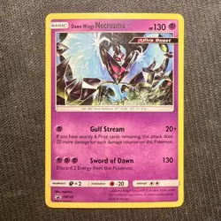 Pokemon TCG Dawn Wings Necrozma SM123: Sun & Moon Black Star Promo ENG LP - Image 1