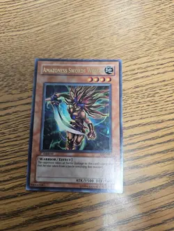 Yugioh! LP Amazoness Swords Woman - MFC-061 - Ultra Rare - 1st Edition - Image 1