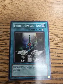Yugioh Butterfly Dagger - Elma DCR-032 Super Rare 1st Ed MP - Image 1