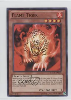 Flame Tiger Unlimited YuGiOh Galactic Overlord #GAOV-EN039 - Image 1