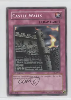 Castle Walls 1st Ed. YuGiOh Starter Deck Joey #SDJ-045 2003 READ - Image 1