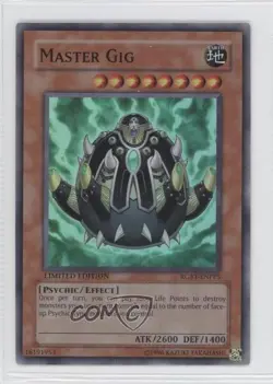 Master Gig YuGiOh Raging Battles Limited Edition Promo #RGBT-ENPP5 2009 - Image 1