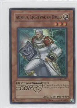Aurkus Lightsworn Druid Unlimited YuGiOh Light of Destruction #LODT-EN081 2008 - Image 1