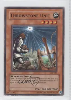 Throwstone Unit Unlimited YuGiOh Legacy of Darkness #LOD-017 2003 READ - Image 1