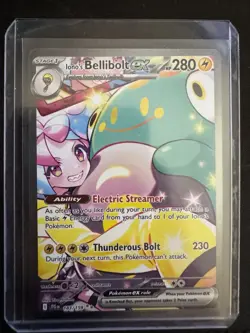 Pokemon TCG Iono's Bellibolt EX Holo Card Sv09: Journey Together 183/159 SIR - Image 1