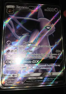 Pokemon TCG Espeon GX Full Art Ultra Rare Card 140/149 Sun & Moon - Image 1