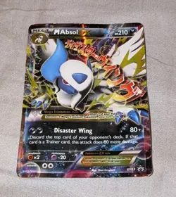 Pokemon Mega Absol EX Disaster Wing Trading Card XY63 Shiney Holo 2015 Promo - Image 1