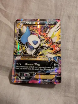 Pokemon Mega Absol EX Disaster Wing Trading Card XY63 Shiney Holo 2015 Promo - Image 4