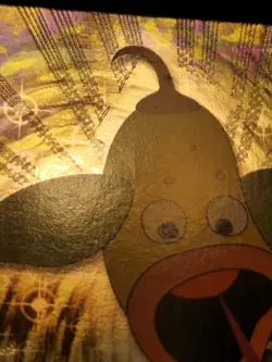 Weepinbell #70 Holo Pokemon Topps Series 1 Card (Black Label) LP front/NM back - Image 5