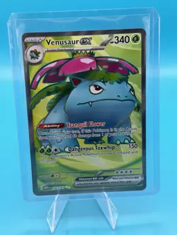 Pokemon Venusaur EX Holo Ultra Rare TCG Card 182/165 Scarlet & Violet 151 - Image 1