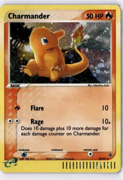 Pokemon TCG Charmander 98/97 Pokemon Dragon 2003 Secret Rare Card E-Reader - Image 1