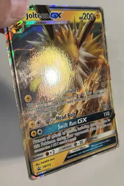 Pokemon TCG - Jolteon GX SM173 SUN & MOON Black Star Promo Holo Card NM - Image 2