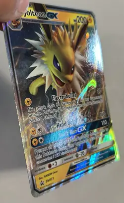 Pokemon TCG - Jolteon GX SM173 SUN & MOON Black Star Promo Holo Card NM - Image 3