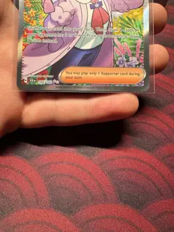Pokemon TCG Stellar Crown Lacey Full Art Ultra Rare Holo Trainer Card 166/142 - Image 4