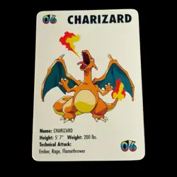 Charizard 1998 KFC Pokemon Card Game Promo #06 Mini Card Vintage - Image 1