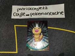 Weedle #13 Holo Pokemon Topps Series 1 Card (Black Label) NM - Image 1