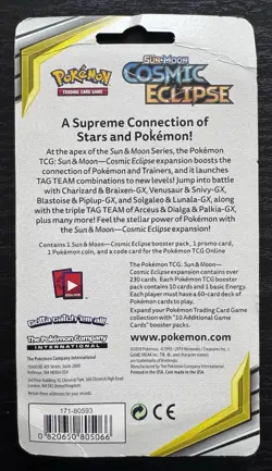 **Pokemon Cosmic Eclipse Blister Pack with Promo Card Ultra Rare!** - Image 2