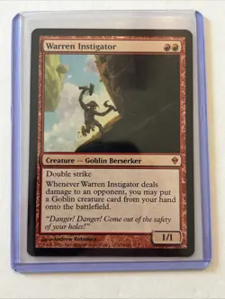 MTG Magic the Gathering Card LP - Warren Instigator - Image 1
