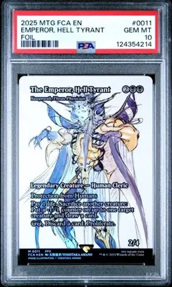 PSA 10 GEM MT Emperor Hell Tyrant / Yawgmoth Thran FOIL | MTG Final Fantasy FCA - Image 1