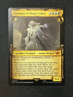MTG - LotR - Saruman of Many Colors - Showcase Scroll Non-Foil - M 0674 - Image 1