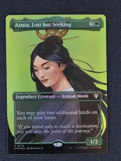 Azusa, Lost but Seeking (Borderless) Commander Masters FOIL - Image 1
