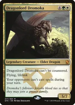 Dragonlord Dromoka Dragons of Tarkir MP MTG - Image 1