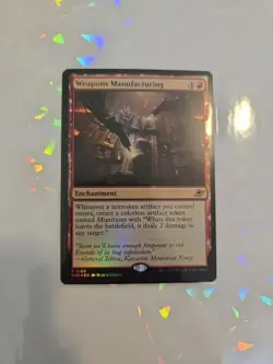 #168 Weapons Manufacturing NM FOIL 2025 MTG Edge of Eternities R - Image 1