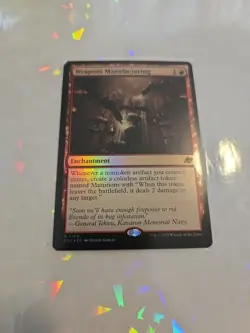 #168 Weapons Manufacturing NM FOIL 2025 MTG Edge of Eternities R - Image 2