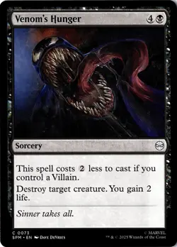 NM - Venom's Hunger C Marvel's Spider-Man 73 - Image 1