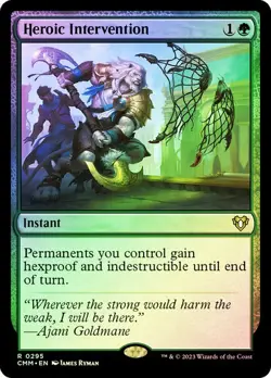 Heroic Intervention - 0295 Rare Foil NM (MTG: Commander Masters) - Image 1