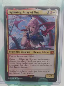 Magic the Gathering: Final Fantasy - Lightning, Army of One - Mythic Non-Foil - Image 1
