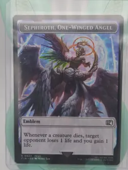 Sephiroth One-Winged Angel Robot Warrior DoubleSided Token Final Fantasy Regular - Image 1