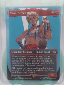 Magic: The Gathering Final Fantasy Borderless Vaan, Street Thief #0390 - Image 1