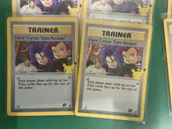 Lot Of 7 Pokemon Celebrations Here Comes Team Rocket 15/82 - Image 2