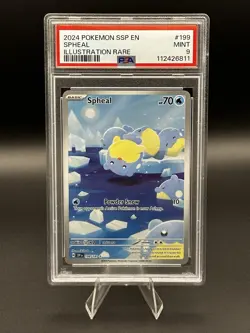 Spheal IR 199/191 | Pokemon TCG S&V Surging Sparks EN 2024 | PSA 9 Mint - Image 1