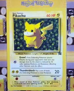 Pokemon Pikachu Ivy Black Star Promo 1 WOTC 1999 PL - Image 1