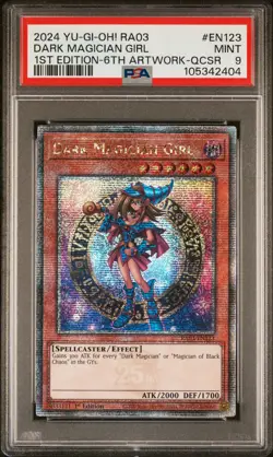 2024 YU-GI-OH! RA03-QUARTER CENTURY BONANZA #EN123 DARK MAGICIAN GIRL PSA 9 - Image 1