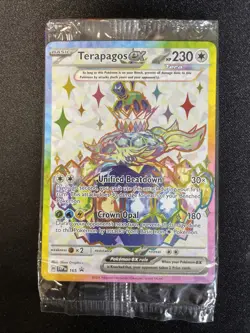 Terapagos ex, 165 SVP (Full Art, Black Star Promo) Pokemon TCG Card, SEALED! - Image 3