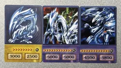 Blue Eyes White Dragon, Endless Blue-Eyes, & Ultimate Yu-Gi-Oh! Anime style card - Image 1