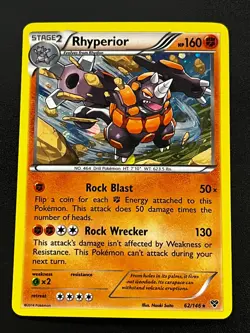 Rhyperior 62/146 - XY Base Set COSMOS EXCLUSIVE HOLO Pokemon Card NM - Image 1