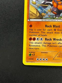 Rhyperior 62/146 - XY Base Set COSMOS EXCLUSIVE HOLO Pokemon Card NM - Image 2