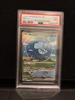 Pokemon Mew EX TCG Card 232/091 Paldean Fates Bubble Mew PSA 9 Mint - Image 1