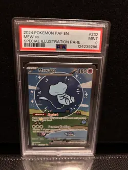 Pokemon Mew EX TCG Card 232/091 Paldean Fates Bubble Mew PSA 9 Mint - Image 4