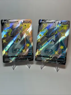 Dragapult V SHINY SWSH096 NM Full Art Promo Rare Pokemon Card - Image 1