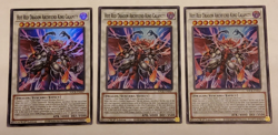 Yu-Gi-Oh Hot Red Archfiend King Calamity 3 card Super Rare set 1st edition - Image 1